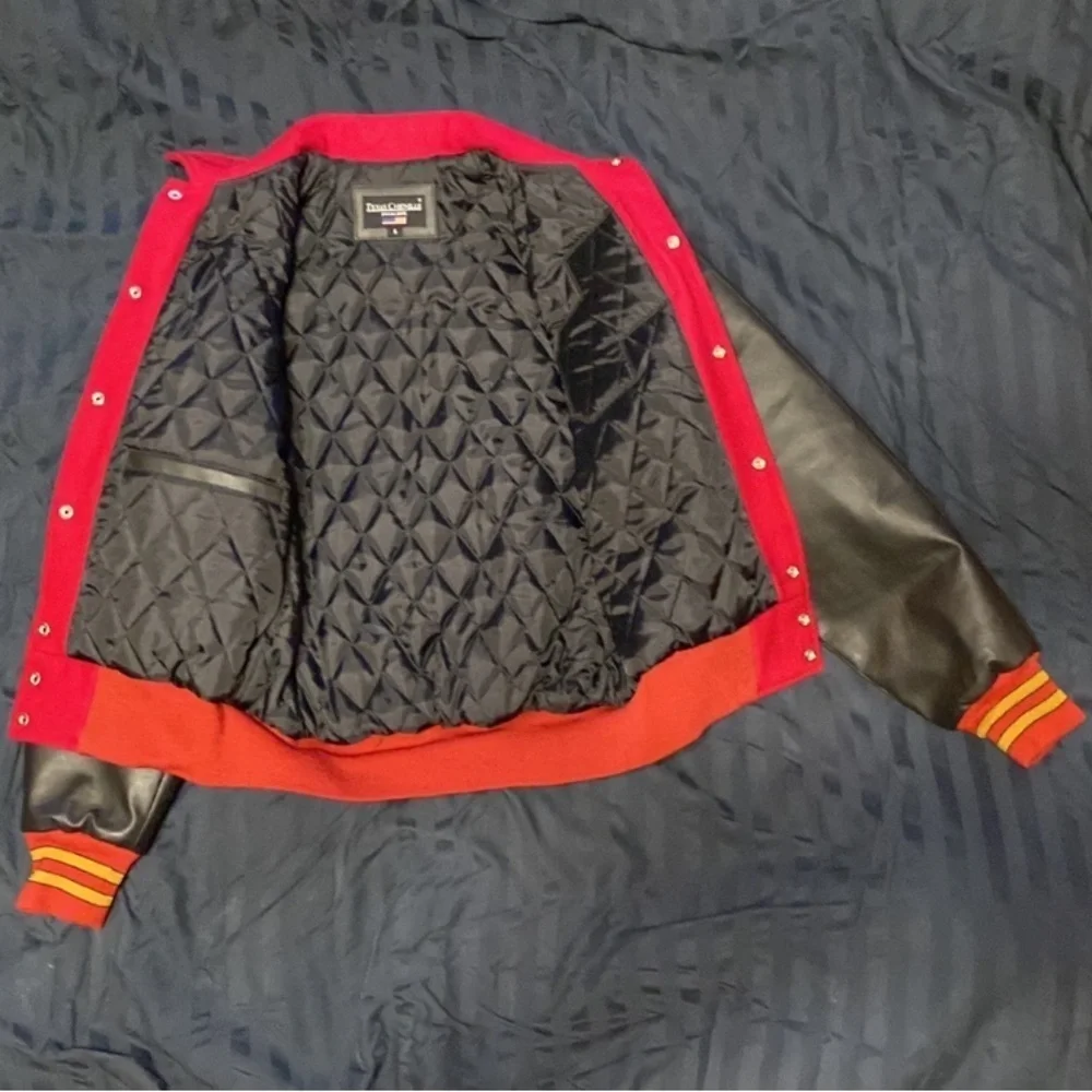 NEW- LettermanJacket(patch removable).Never worn.  NWOT - Picture 3 of 5